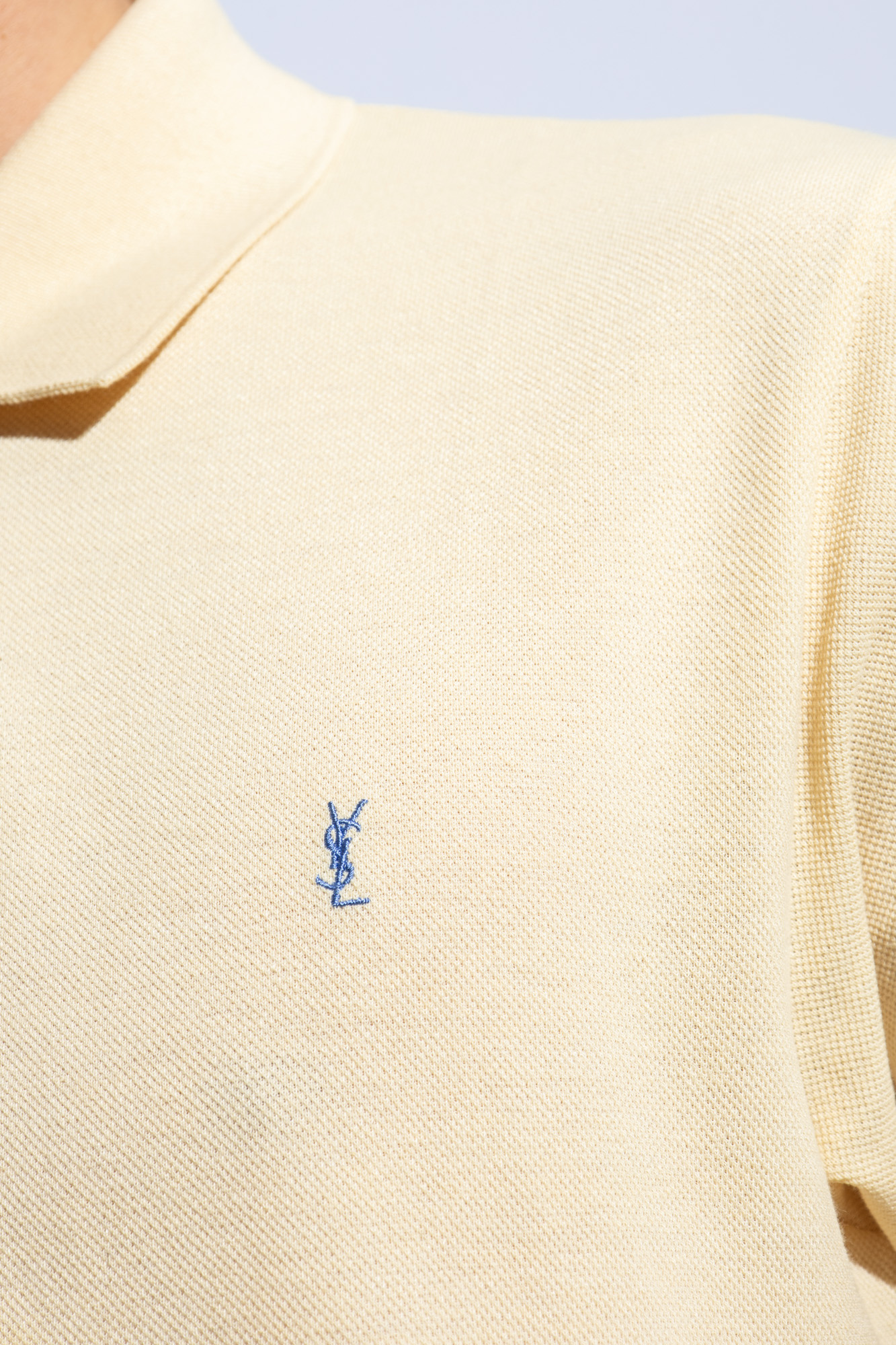 Beige Polo shirt with logo Saint Laurent - Vitkac AS
